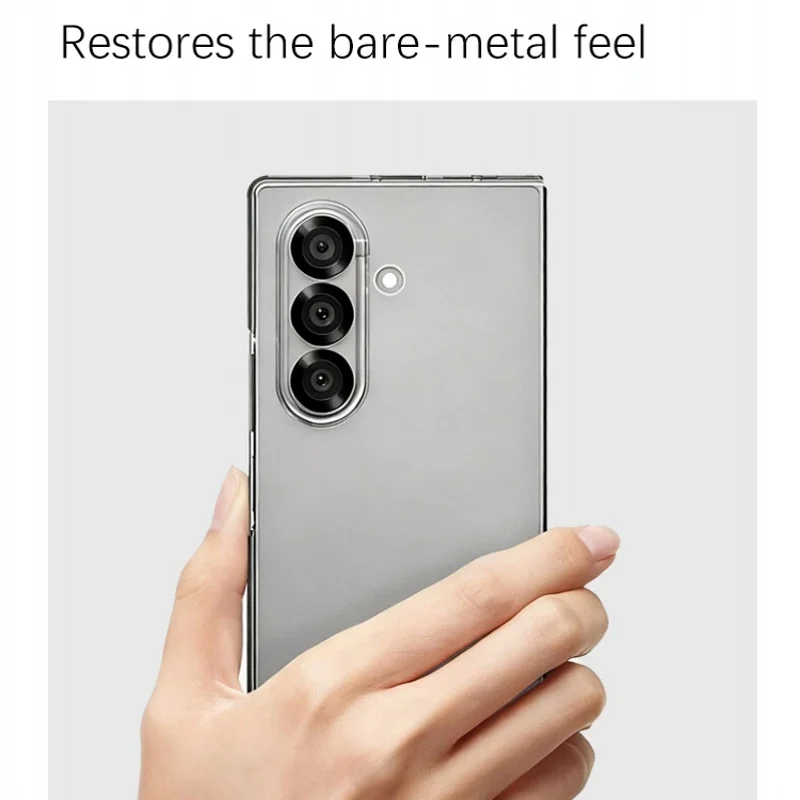 حافظة قابلة للطي لهاتف سامسونج جالاكسي Z TriFold ثلاثي الطي وحامل قابل للطي وفتحات للبطاقات غطاء فاخر من البلاستيك الصلب المقاوم للصدمات