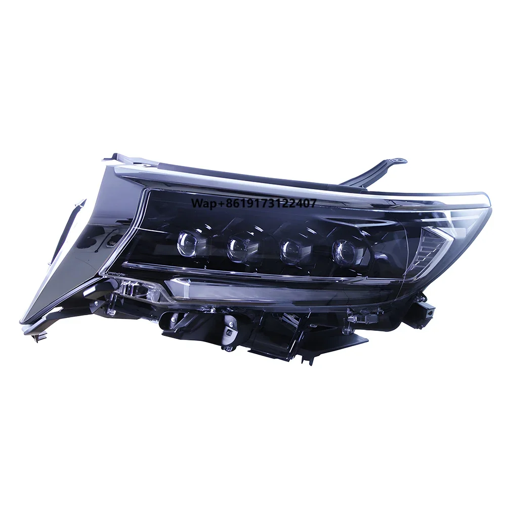 Car Front Lamp for Prado 2018-2023 Upgrade LED Auto Headlight Assembly Crystal Design Projector 4 Lens Dynamic Light Accessories