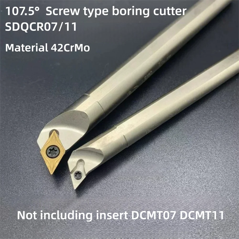 CNC-Drehmaschinen-Innenbohrwerkzeughalter S10K S12M S16N S20Q S25R S32S S32T S08K-SDQCR07/SDQCL07/11 Drehwerkzeughalter für Wendeschneidplatten DCMT – Detail 2