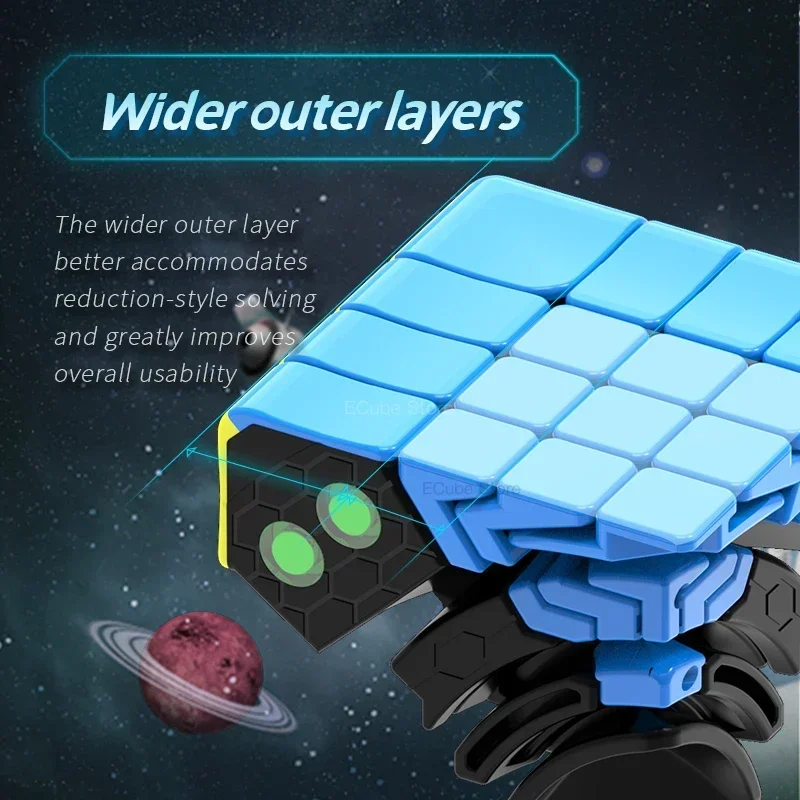 [ECube] DianSheng Galaxy 8M 8x8x8 Magnetic Stickerless Cubo Magico Puzzle Speed Magic Cube Professional