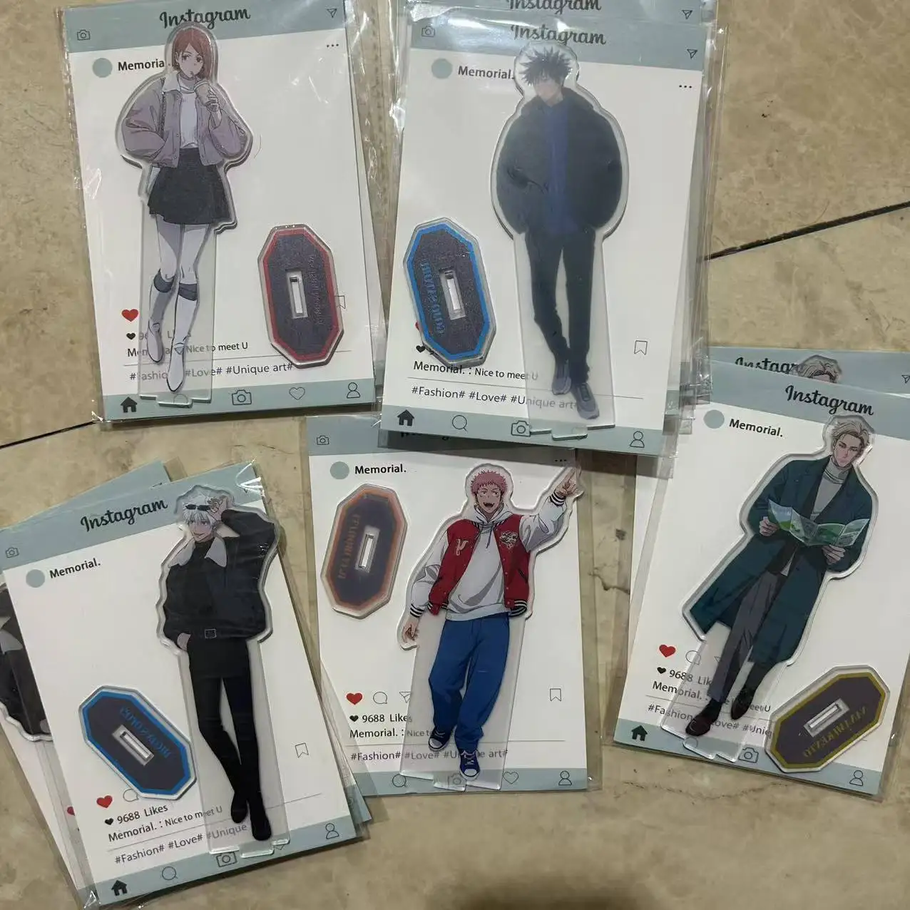 New Anime Jujutsu Kaisen Itadori Yuji Fushiguro Megumi Gojo Satoru Acrylic model bracket  Toys Desk Decor Collectible Gifts
