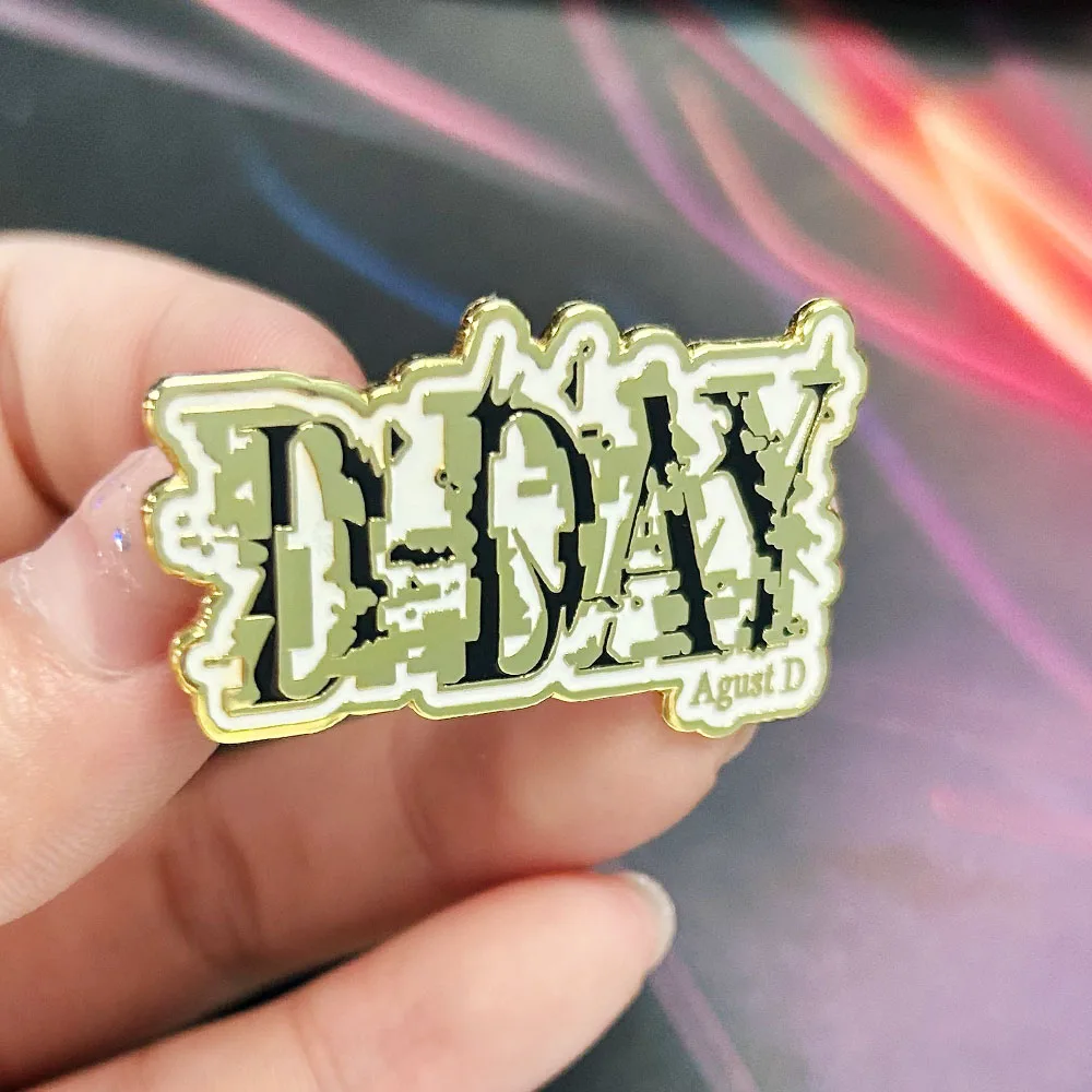 Agust D - D Day Badge World Tour Enamel Pin Music Jewelry Fans Gifts Collection view 2