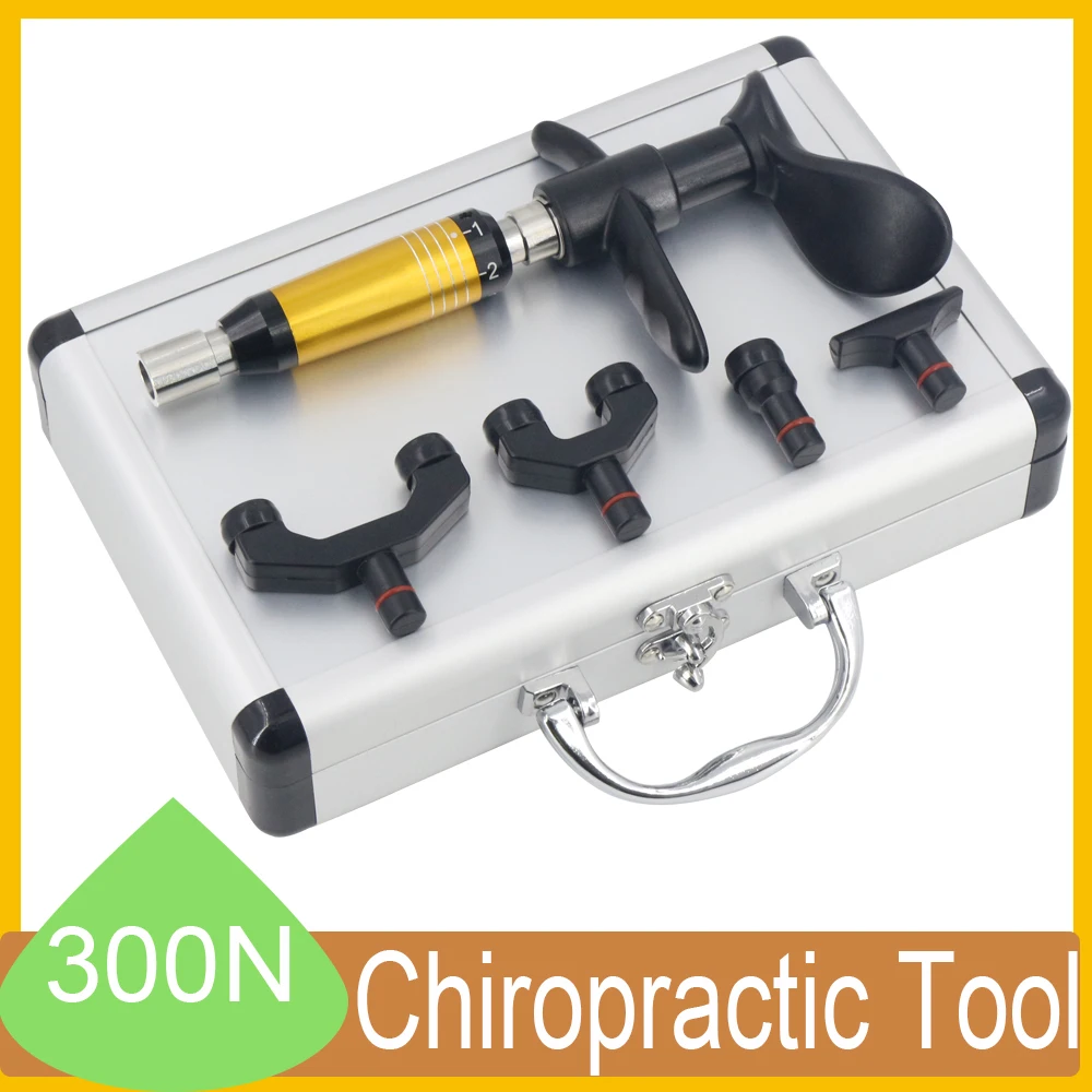 New 300N Chiropractic Adjusting Tools Correction Spine Massage Instrument Portable Home Use Muscle Massage Manual Gun