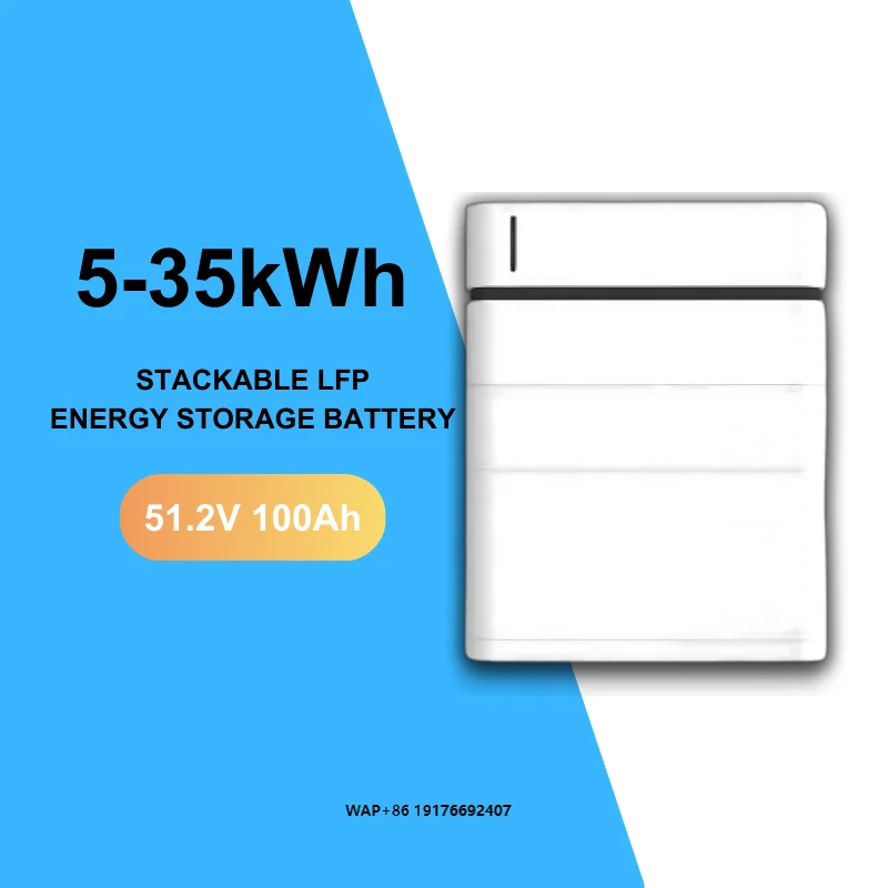 10kWh Low Voltage 51.2V 100Ah LFP4 IP55 Solar East Stackable Pack 10yr 6000 Cycles Solar Energy