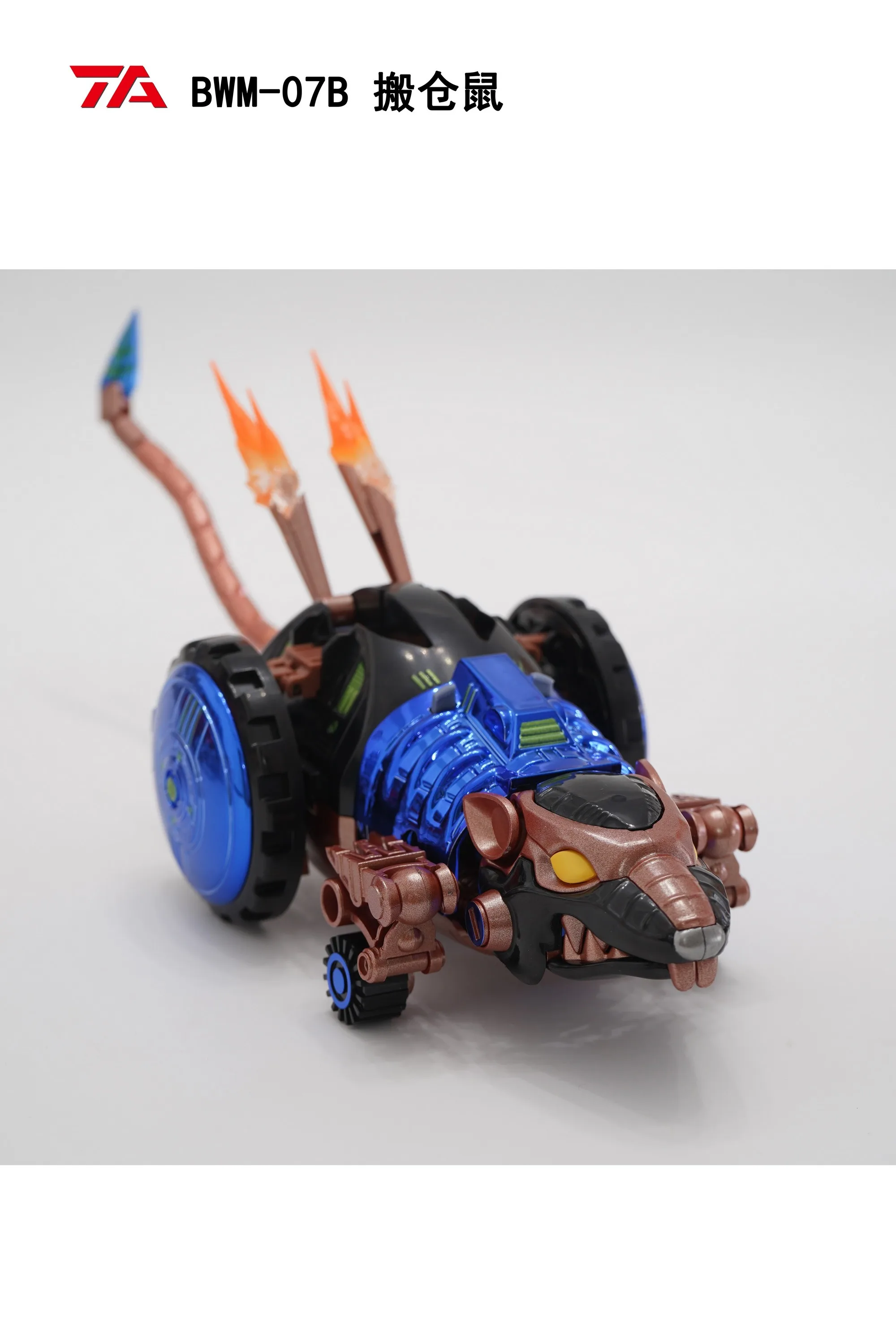 TA TransArt Toys TA BWM-07B Transformation METAL Rattrap Mouse Bandits Beast Wars BW Figurka akcji