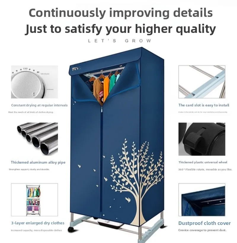 Dryer Heater Heater Heater Disinfection Dryer Home Drying Smart Home Convenient Drying Rack