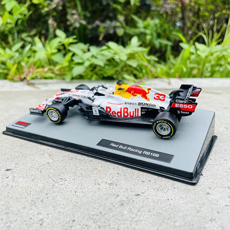 Bburago 1:43 2021 F1 červená bula závodní RB16B 33# verstappen krocan neobyčejný livery závodní zemřít litého modelka slitina auto hračka