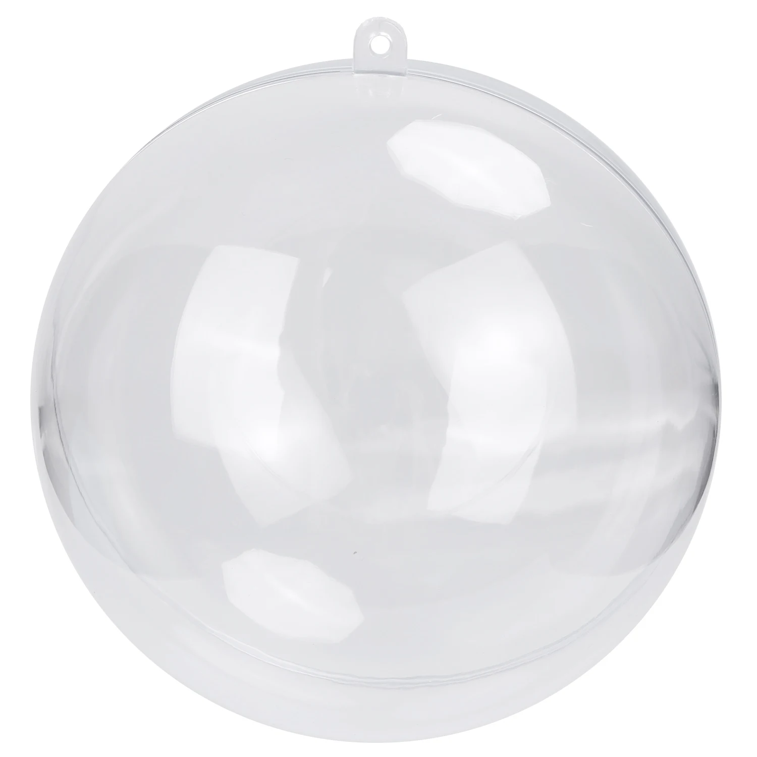 Transparente Bola De Plástico Aberto Pendurado Decorações, Tress De Natal, Ornamento Claro para As Crianças, Fontes Do Partido DIY, 12cm, 1Pc