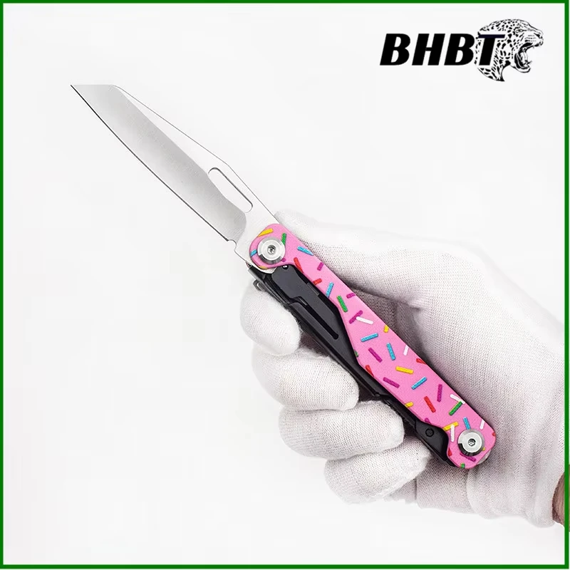 BHBT 16 في 1 أداة صغيرة قابلة للطي متعددة الوظائف أداة الجمع مقص مفك البراغي في الهواء الطلق EDC