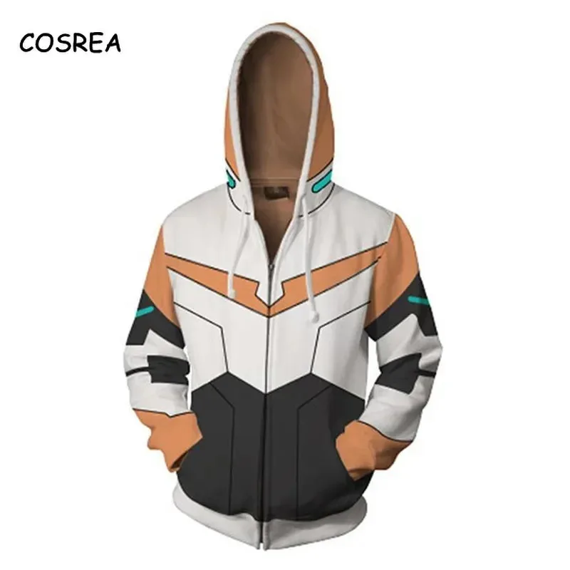 Voltron felpa con cappuccio corta crop top sportivo Shiro/tl/hunk/Pidge/felpe a maniche lunghe cardigan costume cosplay