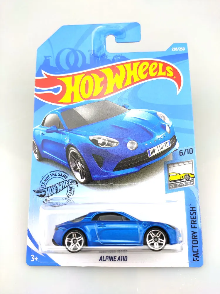 핫 휠 자동차 ALPINE A110 컵 금속 다이캐스트 모델 자동차, 어린이 장난감 선물, 1:64