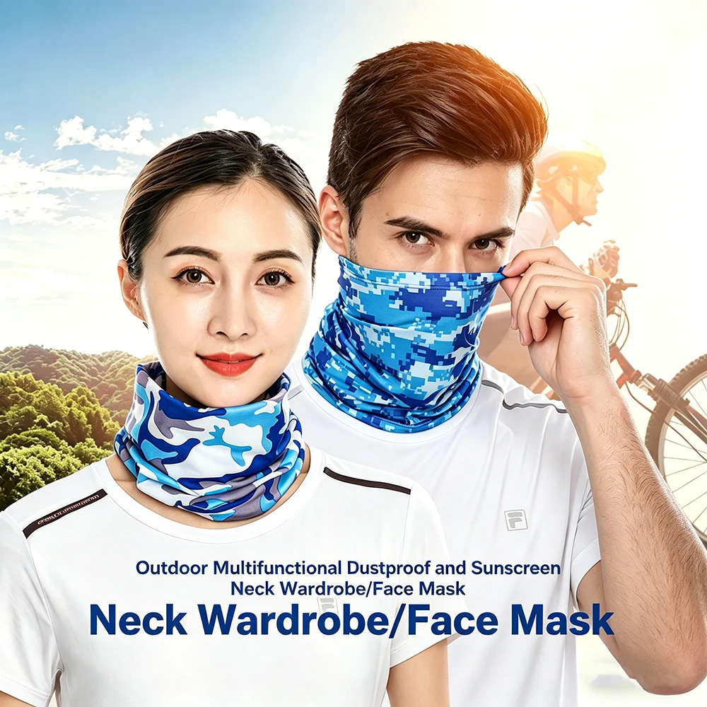 Ice Silk Headband/Face Cover,Outdoor,Cycling,Fishing,Sports,Dustproof,Sunproof,Multifunctional Breathable Face Mask/Neck Cover