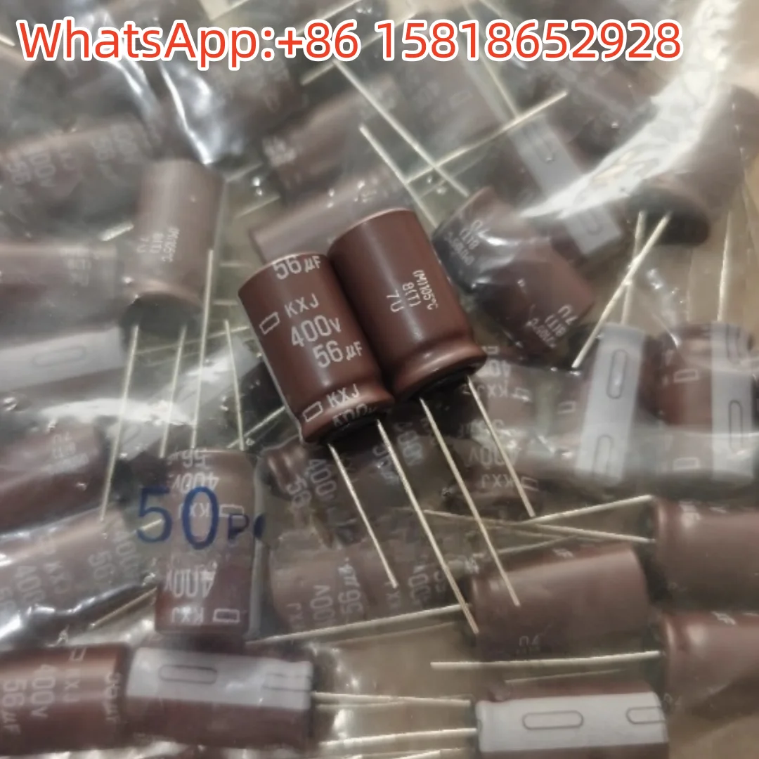 5 ชิ้น 400V56UF 14.5X25 แบล็คไดมอนด์ KXJ ความถี่สูงอายุการใช้งานยาวนาน 56UF 400V ตัวเก็บประจุไฟฟ้าแบบอิเล็กโทรไลต์ของแท้