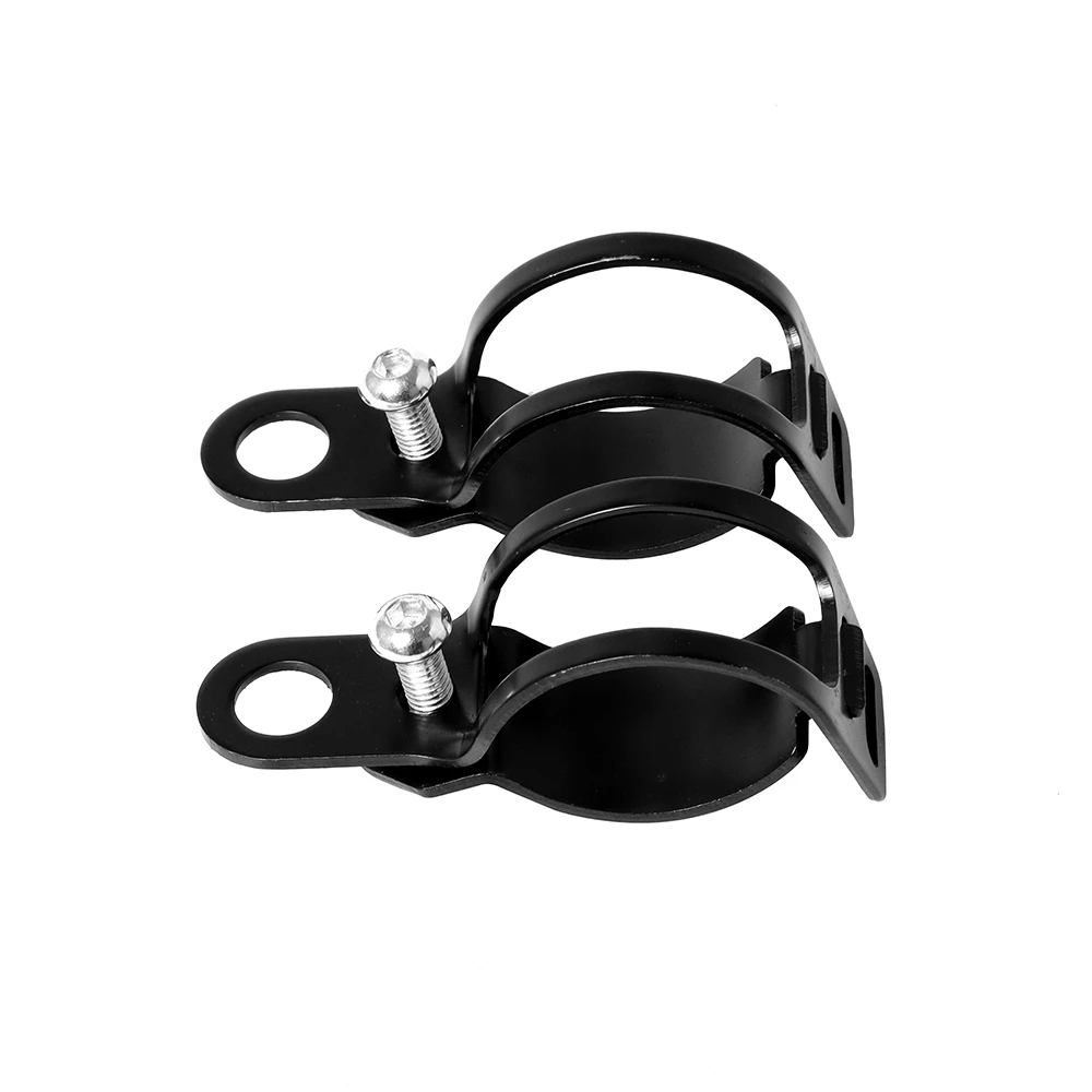 2pc Universal Motorcycle Turn Signal Light Holder Metal Relocation Fork Clamps Mount Lamp Mount Bracket For Motorbike Front Fork