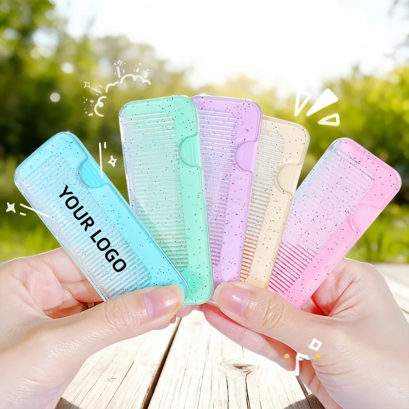 

【Logo Custom】50Pcs Customized Girl's Heart Cute Little Comb Portable Organization Hairstyle Gift Customization Wholesale