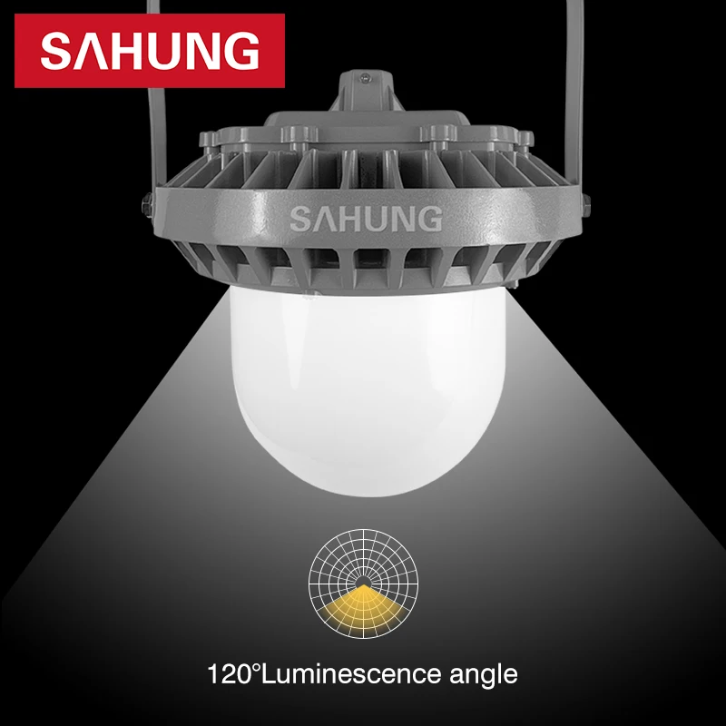 Lampa przemysłowa przeciwwybuchowa IP65 do stacji benzynowych, magazynów, warsztatów, oprawa przeciwwybuchowa LED