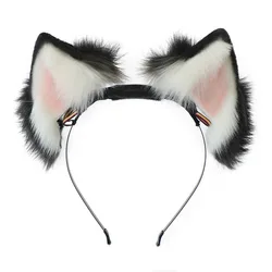 Rechargable Electric Moving Cat Ear Hairband Girl Gift Cosplay Props Carnival Halloween Club Masquerade Party Headwear