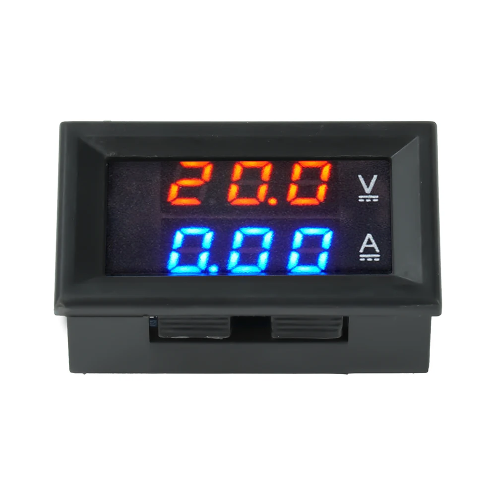 H28UI5 DC 4-28V 0.28-inch Red/Blue LED Dual-Display Voltage/Current Meter DC 0-300V 10/50/100A