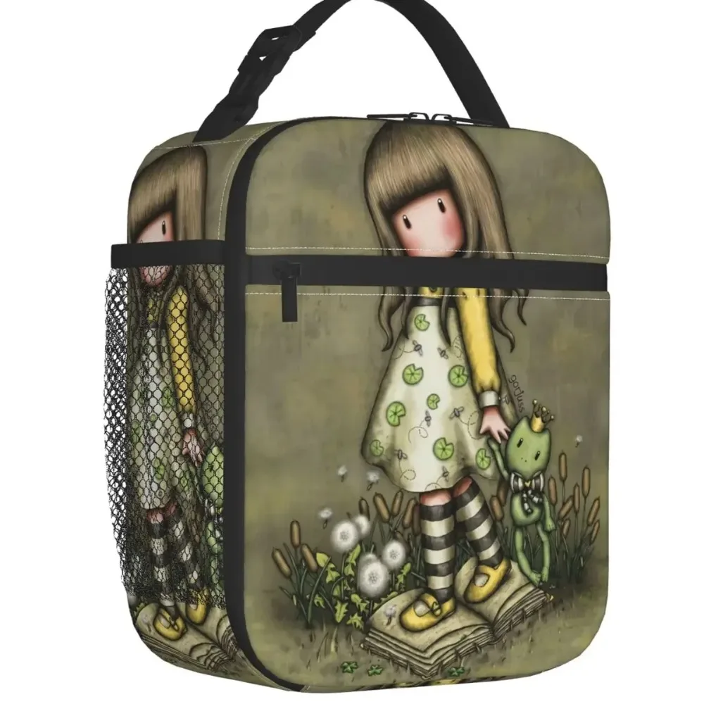 

Gorjuss Doll Thermal Insulated Lunch Bag Women Anime Girl Resuable Lunch Tote for School Office Outdoor Storage Food Box