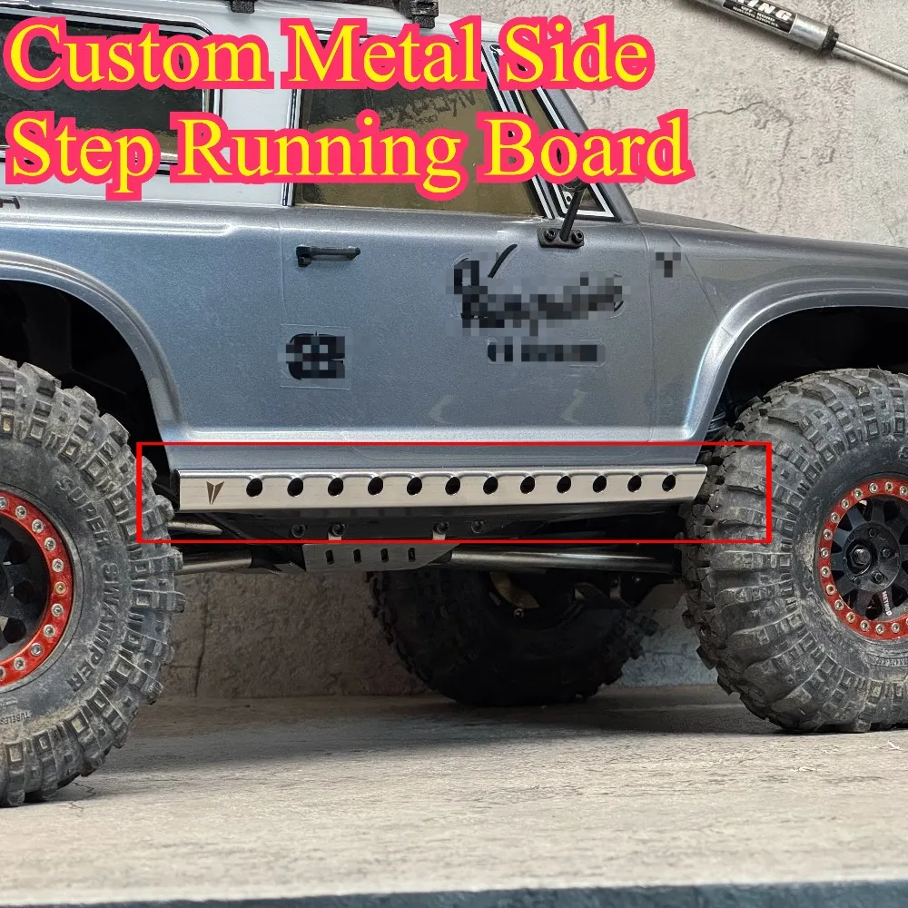 Upgrade Metal Side Step Running Board RC Crawler Parts 1/10 Scale For VP VS4-10 Origin custom size Hobby Accessories