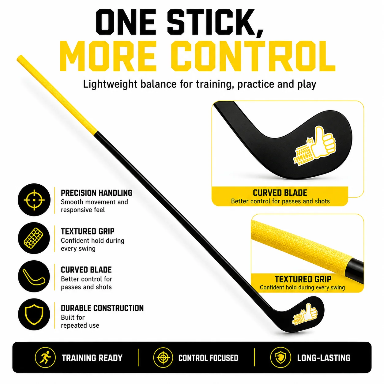 Golf Swing Tempo Stick Soft Whip Trainer for Rhythm & Posture