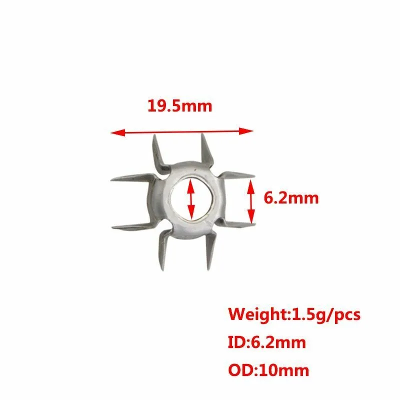 Judo Arrowhead 24pcs 8 Paw Broadhead ID 6.2mm 23Grain Arrow Tips with Black Storage Case for Bow Hunting Target Shooting