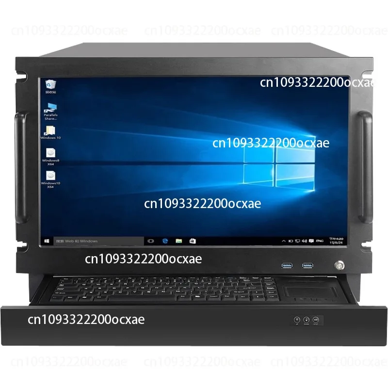 

8U Chassis Rack Mount 18.5 Inch Touch Screen with Keyboard and Mouse Integrated Network Broadcast Guide Computer Host Server