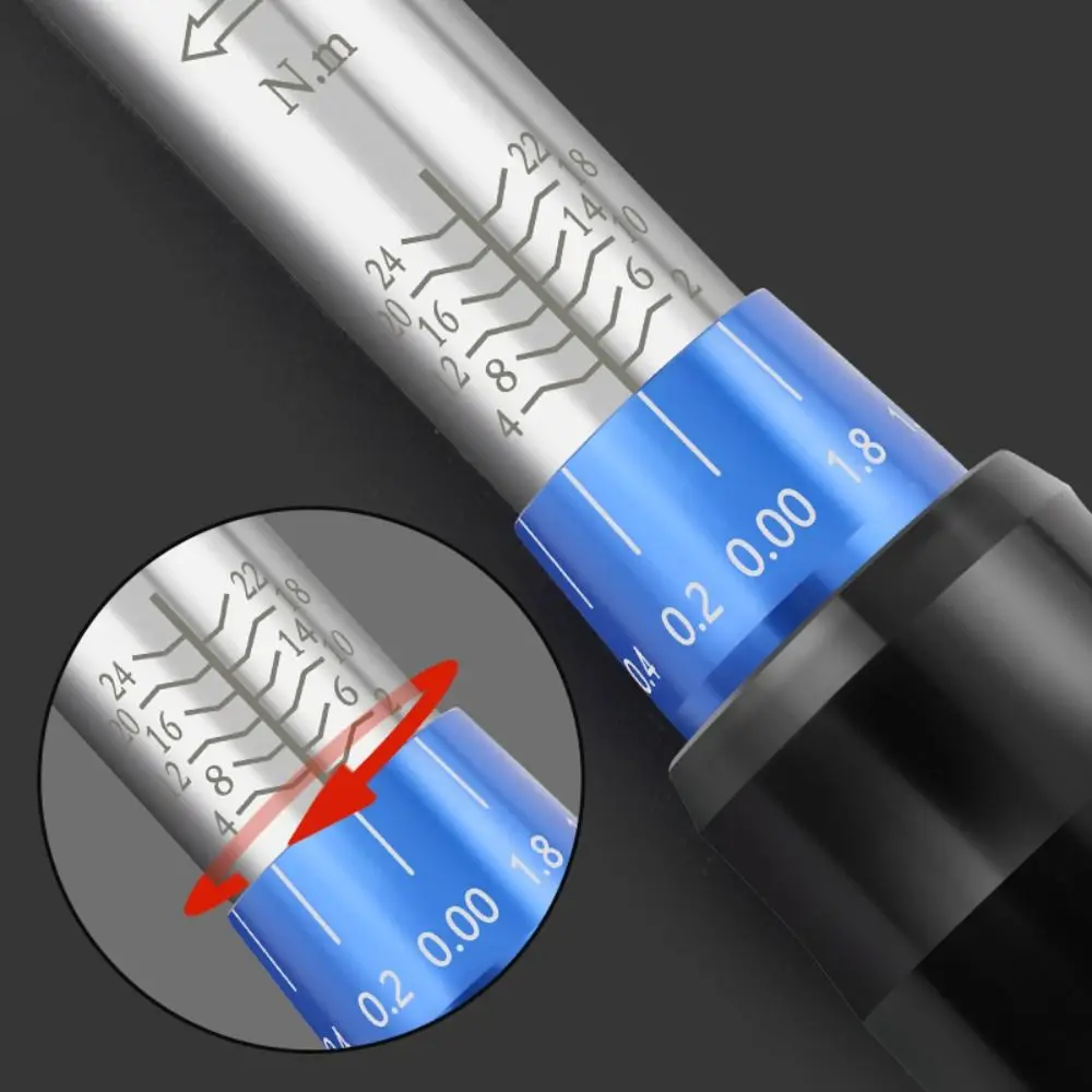 

2-24N.m Torque Wrench Double-direction Ratchet 1/4 Inch Bicycle Automotive Tool Extended Extension Rod Professional