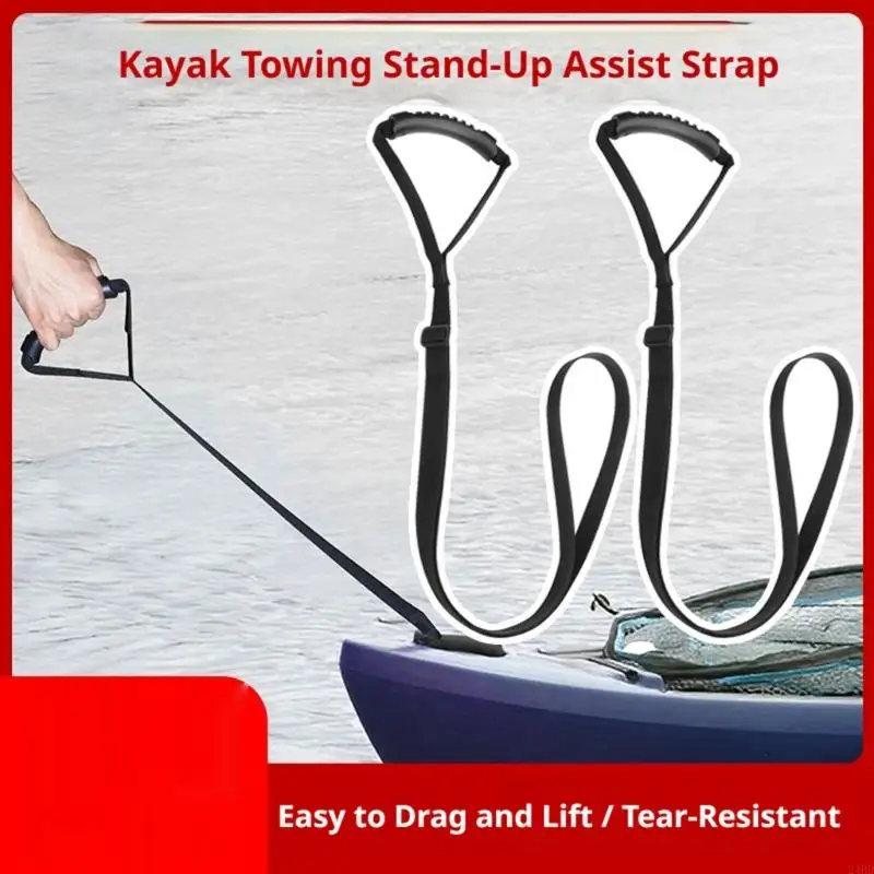 Kayak Strap Handle Strap Handle Band with Adjustable Grip Aid for Landing Use 24BD