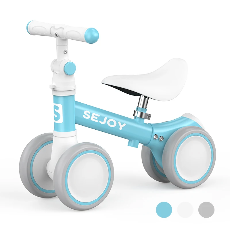 

Baby Balance Bike for 1 Year Old Boys Girls 12-36 Month Toddler Balance Bike, 4 Wheels Toddler First Bike,Birthday Gifts,Blue