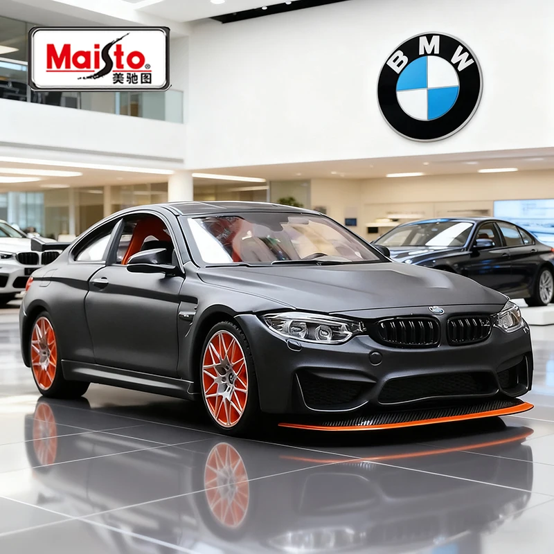 

Maisto 1:24 BMW M4 GTS легкосплавный автомобиль, литье под давлением и игрушечный транспорт, модель автомобиля, миниатюрная масштабная модель автомобиля для детей