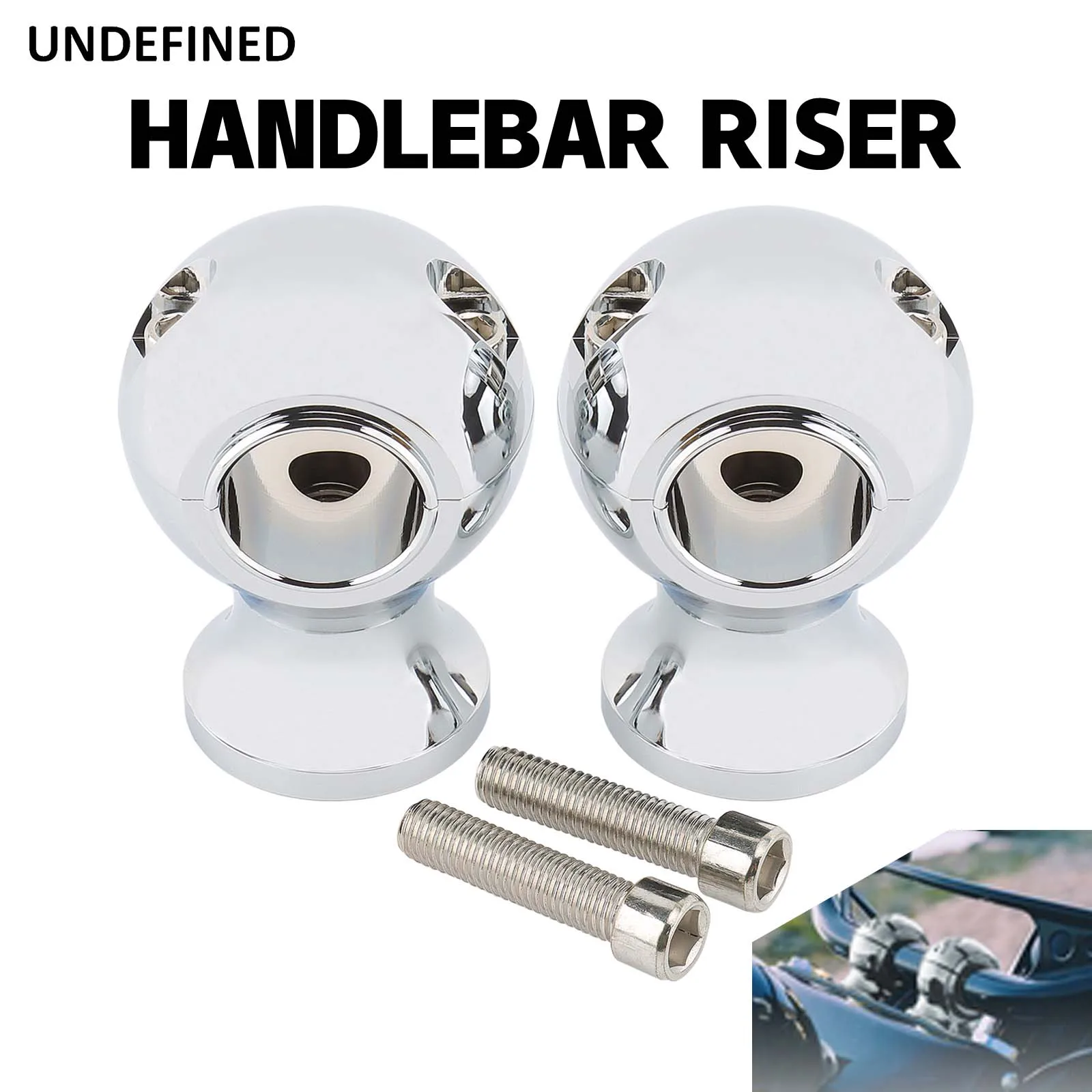 

Aluminum 1" 25mm Universal Motorcycle Handlebar Riser Kit Clamp For Harley Suzuki Yamaha Kawasaki Honda Indian Victory Cruisers