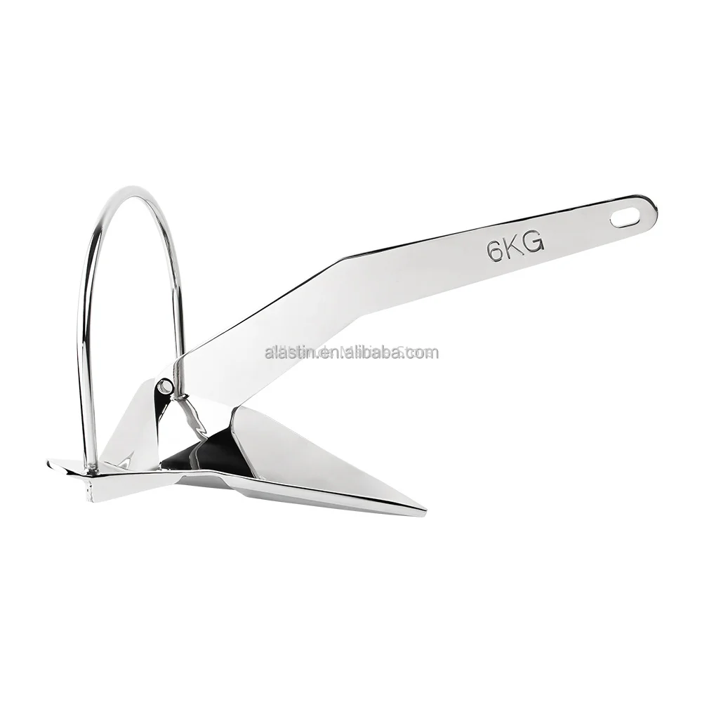 For ALASTIN 316 Stainless Steel Shovel Scoop Style Boat Anchor Marine Hardware Spade Anchor