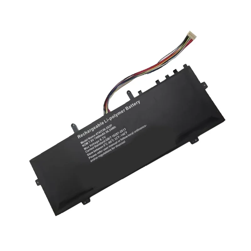 UGB New 4743126-2S2P Laptop Battery For KINGBOOK X57A1 HINS01 X5-2020A3S Battery 7400mAh 7.6V 56.24Wh