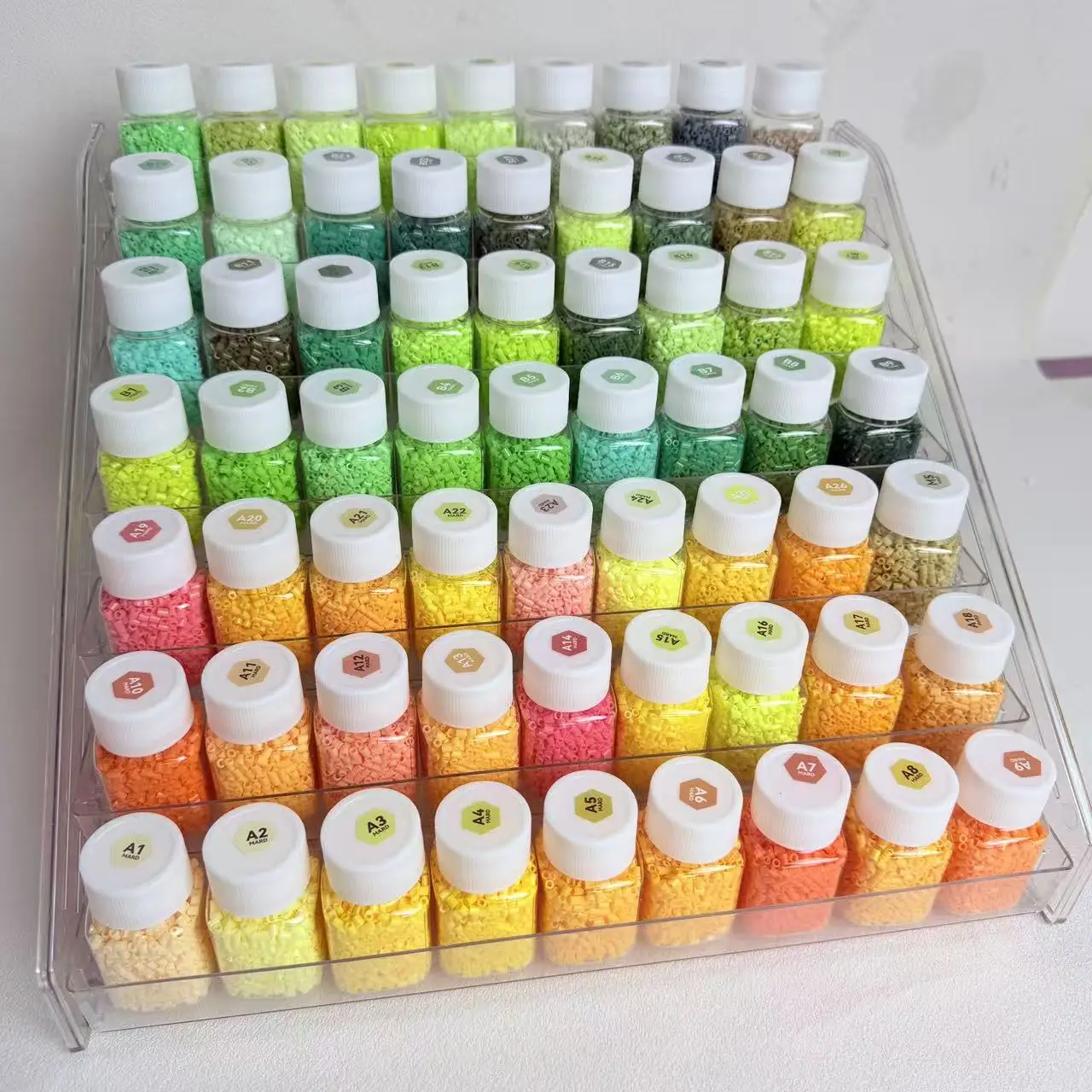 Handmade DIY 10g221 Colors Beans with Bottle Full Set MARD Version Puzzle Bean Material for Model Building And Assembly