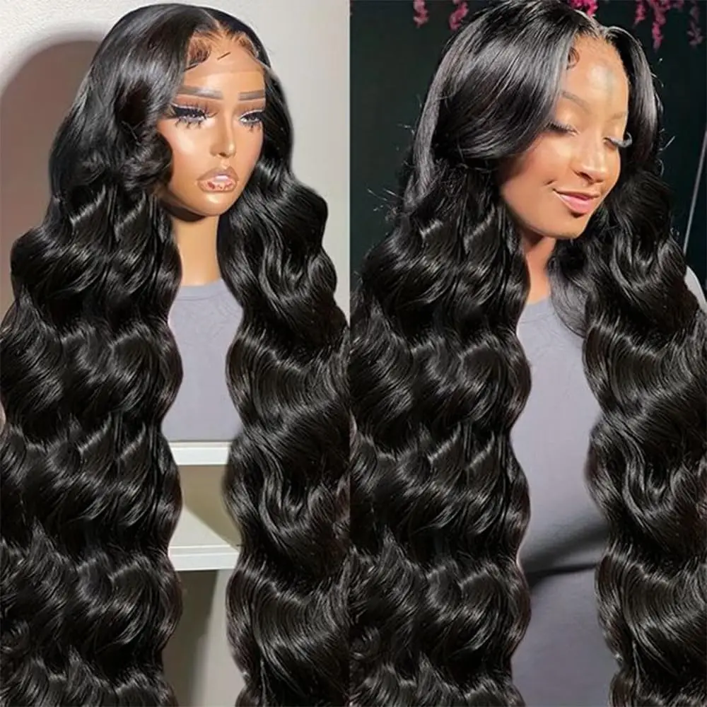 

13x6 Hd Lace Body Wave Frontal Wig Glueless Brazilian Remy Hair 13x4 Loose Body Wave Lace Front Wigs Human Hair Pre Plucked