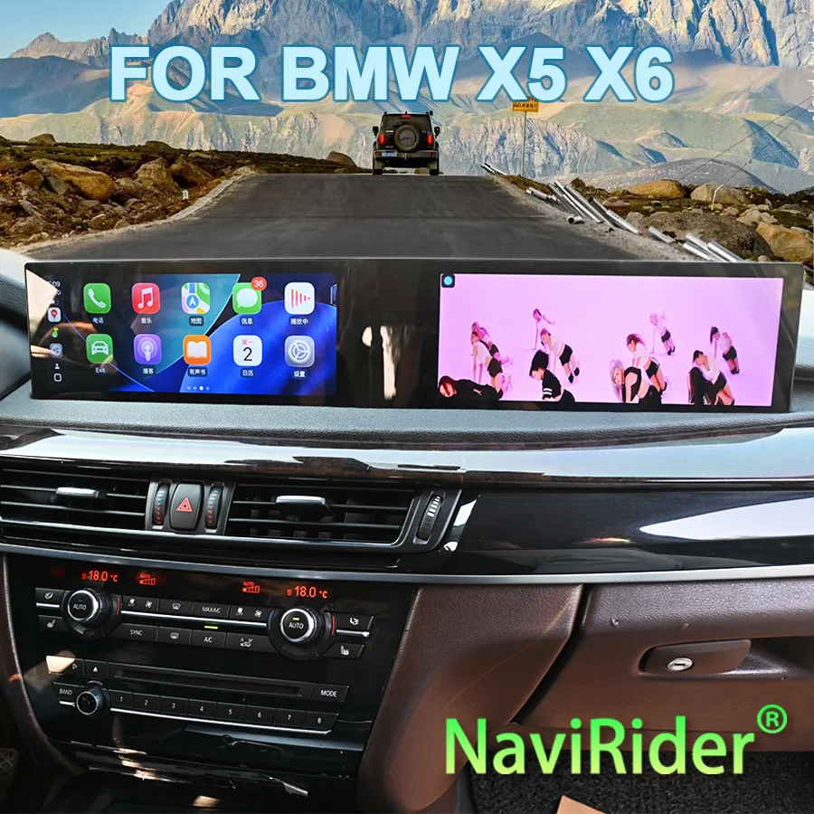 

Для BMW X5 X6 F15 F16 2007-2017: Автомагнитола Android Auto с сенсорным экраном, CarPlay, GPS-навигацией, стерео аудио- и видеоплеером, головное устройство