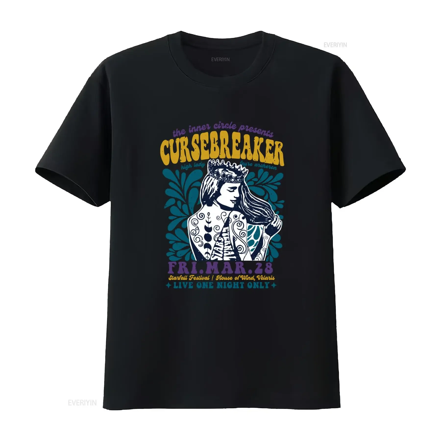 Cursebreaker Vintage Concert T Shirt Officially Licensed Sarah J Maas Sjm Acotar Mist And Fury Rhysand Fangirl High Lady