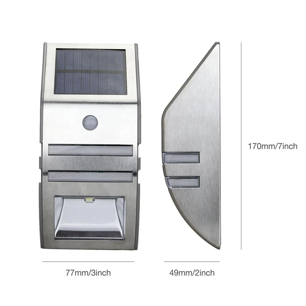 

Human Sensor Light Motion Pathway Solar Wall Stainless Steel Outdoor Pir Lights