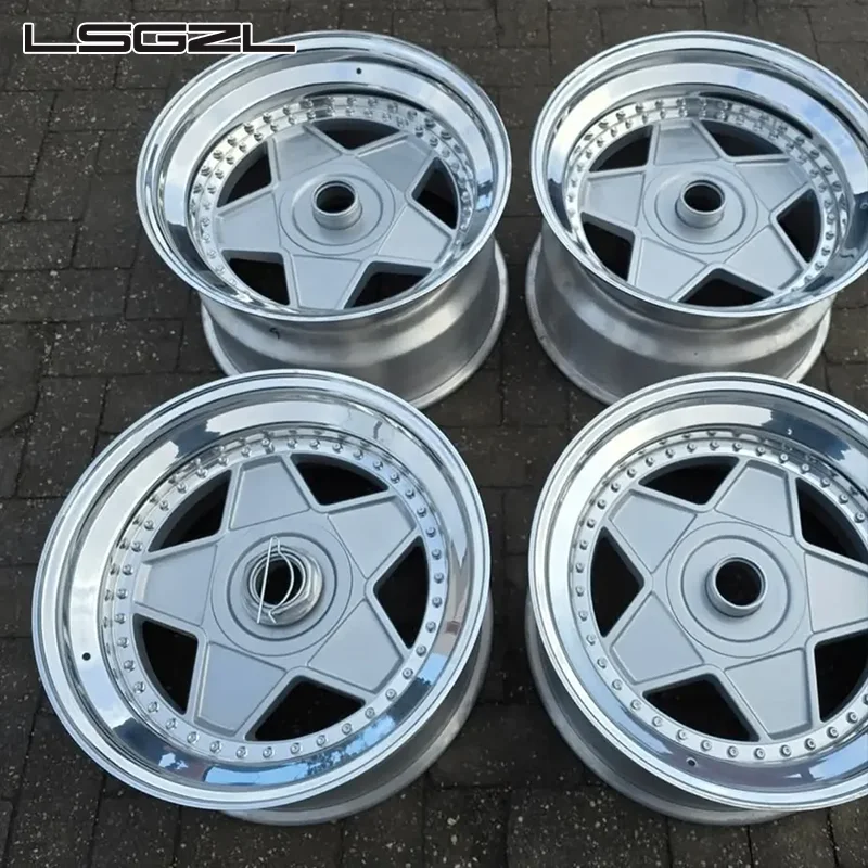 2 Piece 3 Piece Forged Wheels 6061 T6 5x114.3 17 18 19 20 Inch 5X112 5X120 5X120.65 for 1980 Ferrari 308 GTSi BMW  Luxury Rims