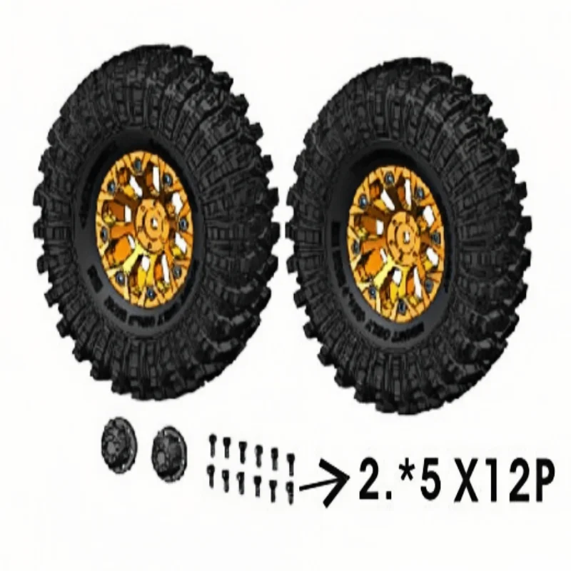 SP RGT RC Spare PartsR86351 Wheel Complete L/R Fox EX86120 1/10 Scale 4WD Off-Road Crawler, Reverse-Drive System