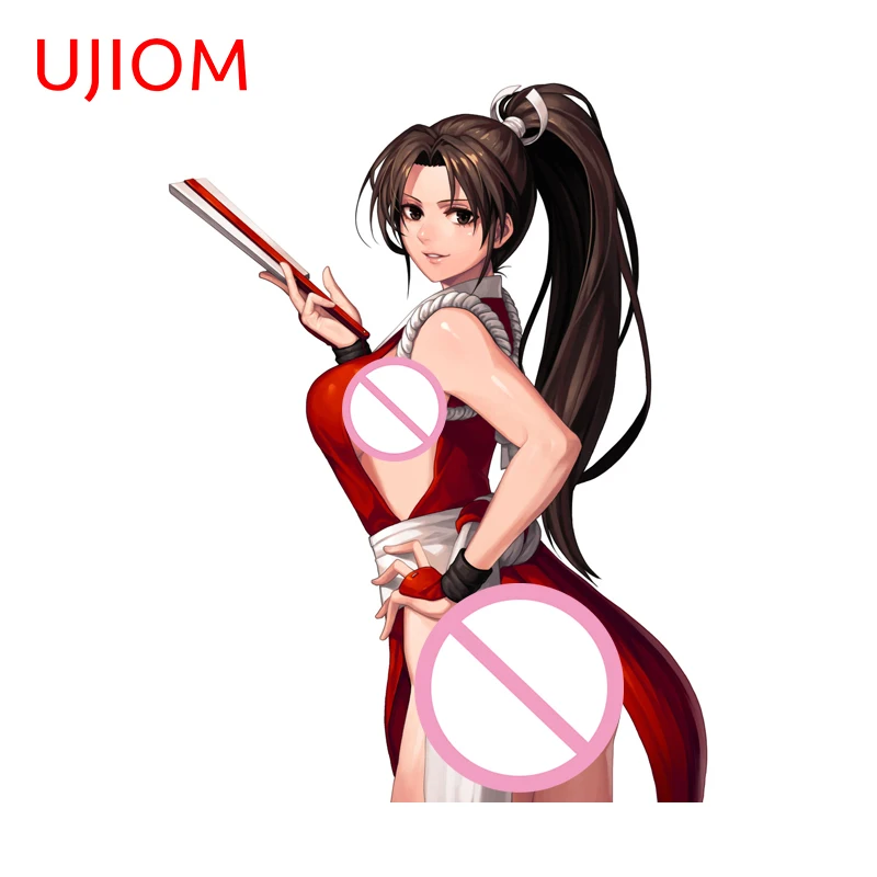 UJIOM Mai Shiranui Standing Posture Wall Sticker Enchanting Hot Selling Game Waifu Decal Alluring Cupboard Vestibulec Decor