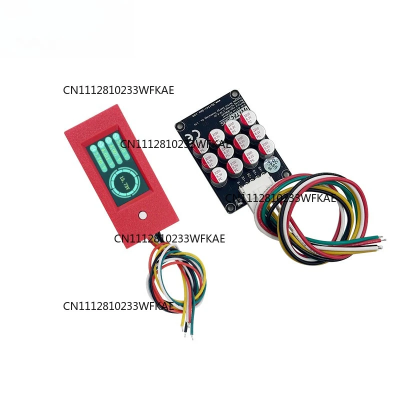 4S Voltage Tester Lithium Battery Pack Single Cell With Red Casing and 3-4S Active Equalizer Balancer