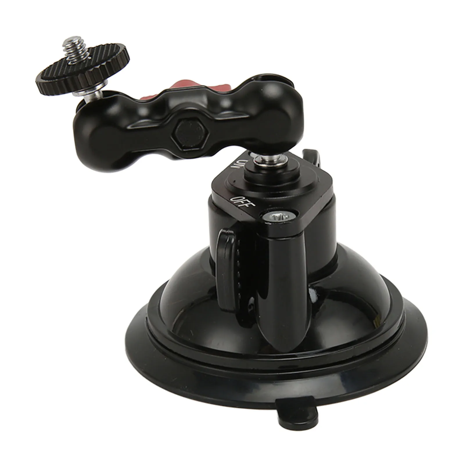 Camera Suction Cup Mount with Dual Ball Head Magic Arm 360 Degree Rotation Camera Car Holder 1/4in Screw for DJI OSMO ACTION 4 3