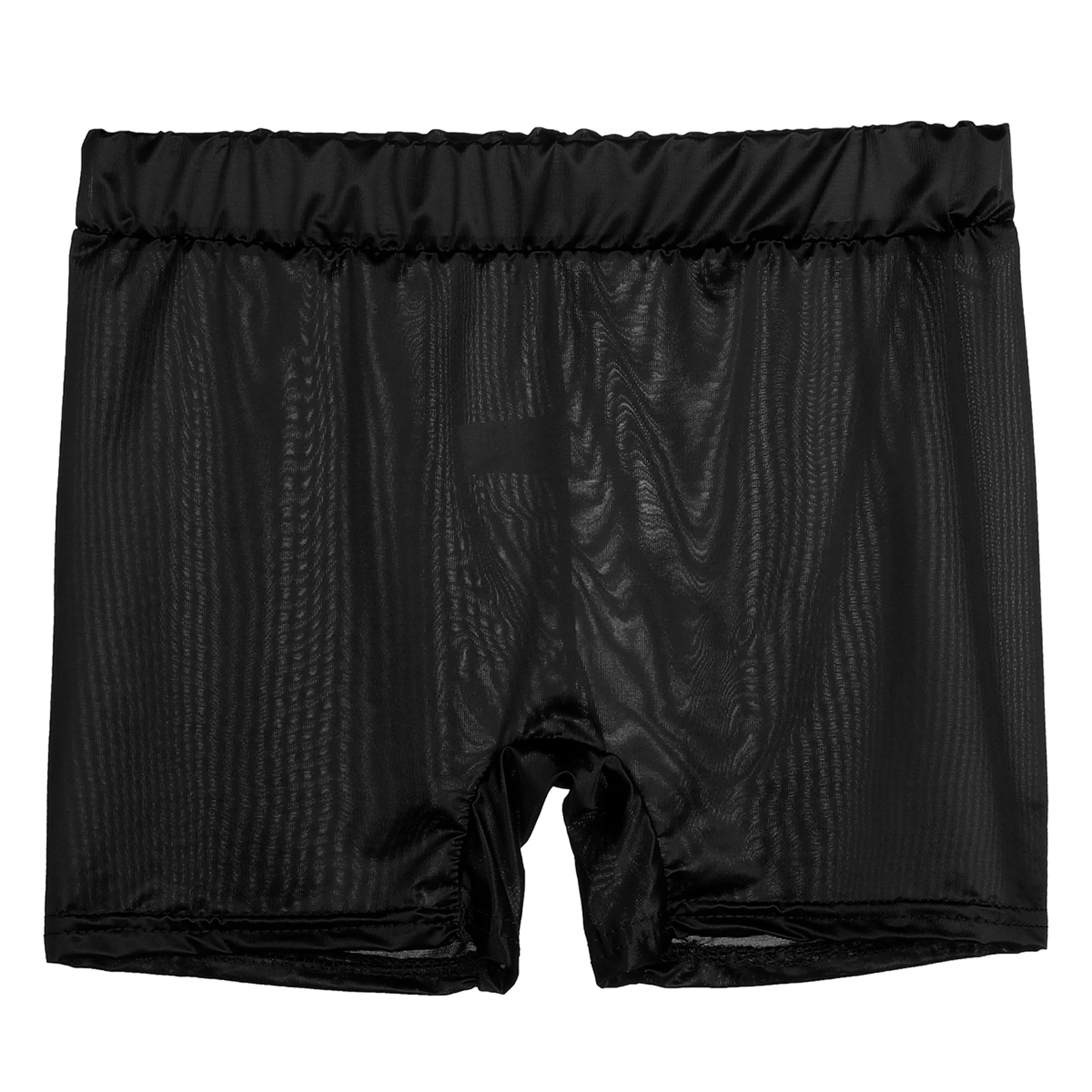 Womens Stretchy Semi See-through Shorts Boyshort Low Rise Short Pants Underwear Nightwear Woman's Shorts Casual Clothes