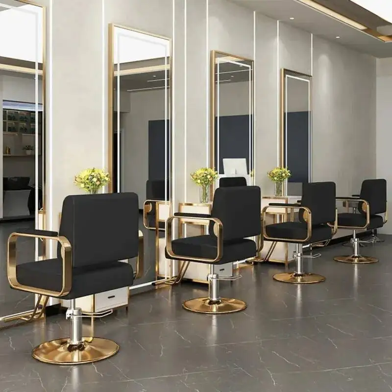 

Beauty Salon Speciality Barber Chairs Hair Cutting Swivel Recliner Spa Barber Chairs Waiting Adjustable Chaise Furniture QF50BC