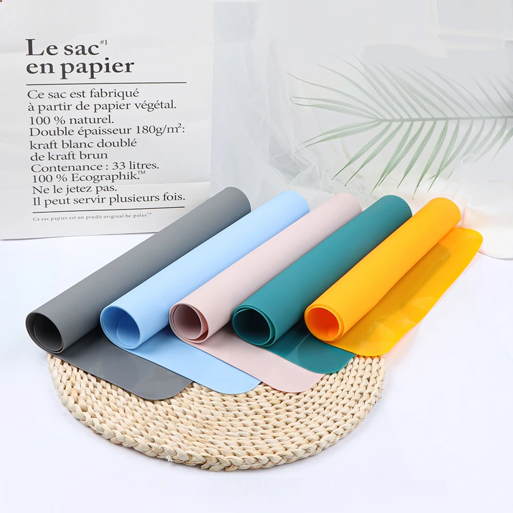 Thickened 135g Morandi Color Silicone Mat for Crafts Kids Dinner Placemat Desk Countertop Protector Heat Resistant Baking Mat