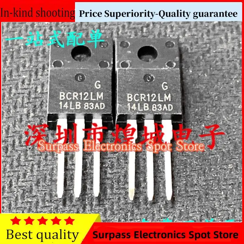 10PCS-100PCS  BCR12LM-14LB  TO-220F 800V 12A   Price Superiority-Quality guarantee