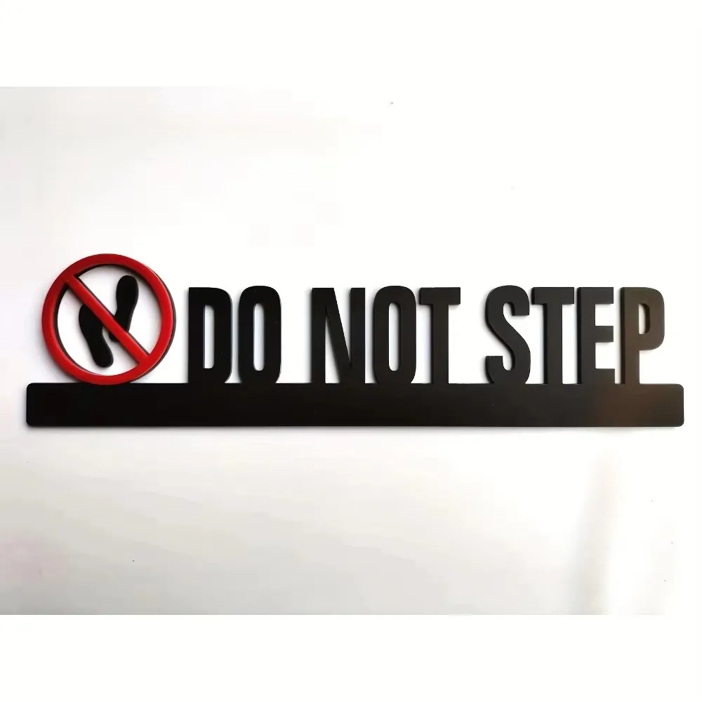 CIFBUY No Pets Smoking Staff Only Metal Wall Iron Sculpture Modern Minimalist Home Decor Rustproof Accent Hanging OrnamentSign