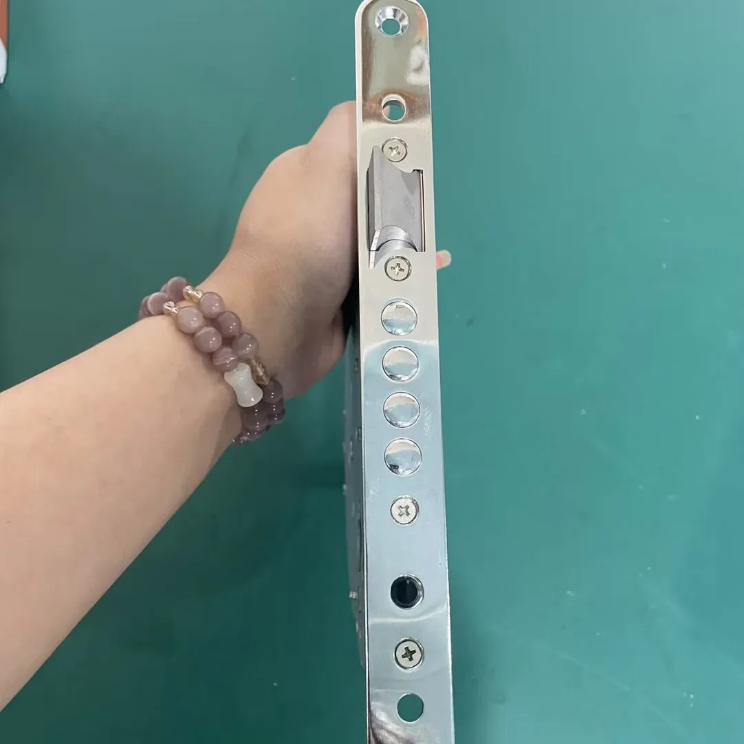 Smart Automatic Israeli 6590 Mortise Lock Body Round Head Square Bolt Replacement for Old Security Door Fingerprint Lock - view 3